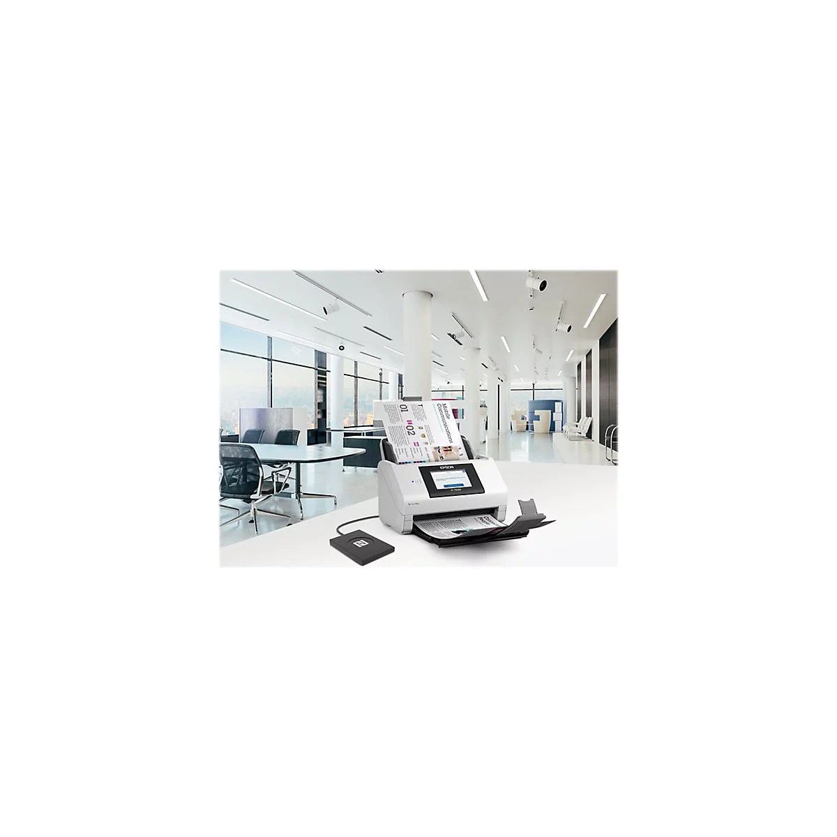 Epson WorkForce DS-790WN - Dokumentenscanner - Duplex - A4/Legal - 600 dpi x 600 dpi - bis zu 45 Seiten/Min. (einfarbig) / bis zu 45 Seiten/Min. (Farbe)