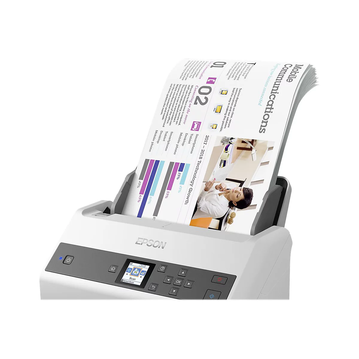 Epson WorkForce DS-970 - Dokumentenscanner - Contact Image Sensor (CIS) - Duplex - A4 - 600 dpi x 600 dpi