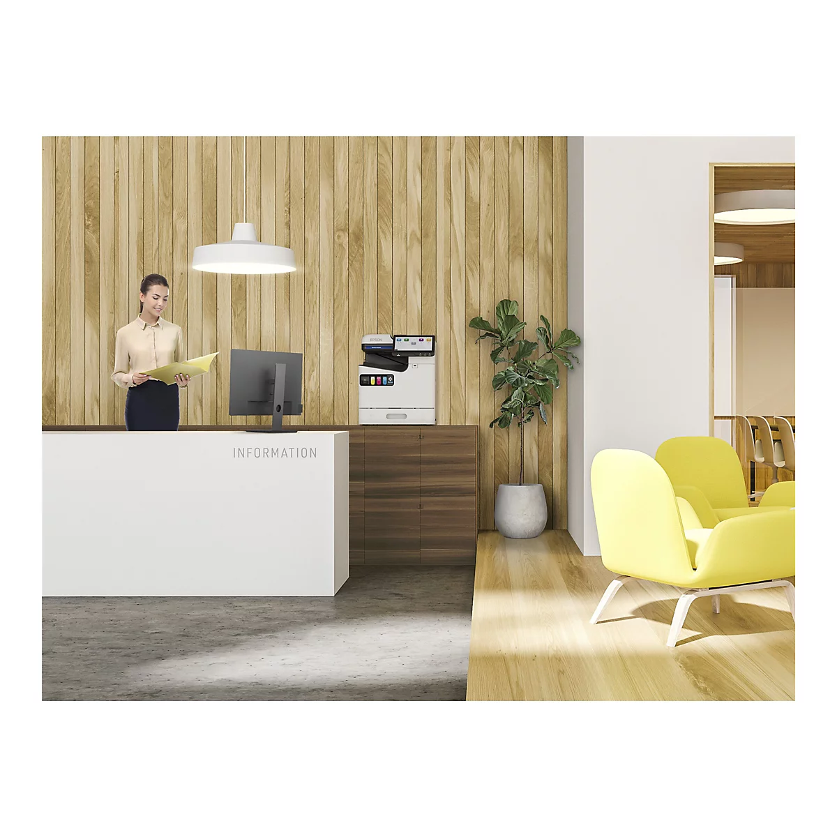 Epson WorkForce Enterprise AM-C400 - Multifunktionsdrucker - Farbe - Tintenstrahl - 215 x 355 mm (Original) - A4/Legal (Medien)