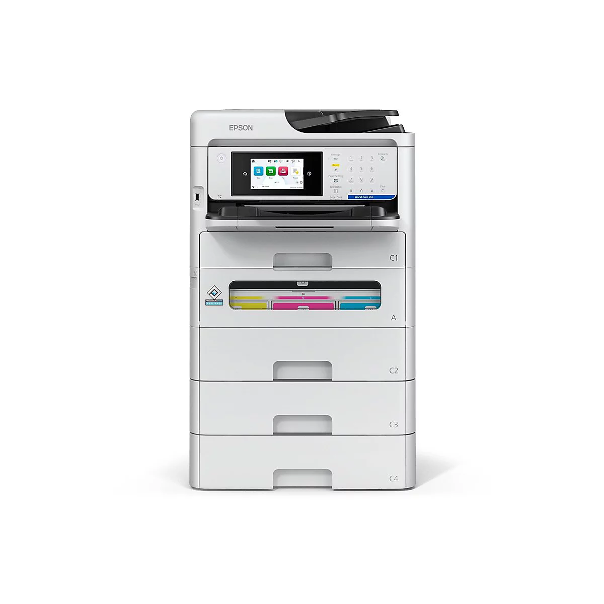 Epson WorkForce Pro EM-C800RDWF - Multifunktionsdrucker - Farbe - Tintenstrahl - A4 (210 x 297 mm) (Original) - A4/Legal (Medien)