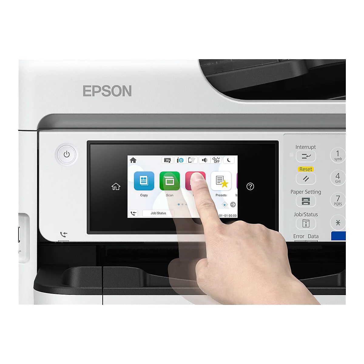 Epson WorkForce Pro EM-C800RDWF - Multifunktionsdrucker - Farbe - Tintenstrahl - A4 (210 x 297 mm) (Original) - A4/Legal (Medien)