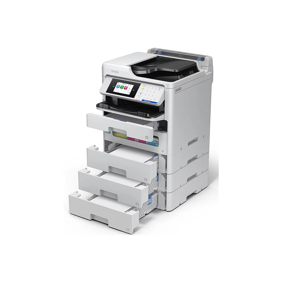 Epson WorkForce Pro EM-C800RDWF - Multifunktionsdrucker - Farbe - Tintenstrahl - A4 (210 x 297 mm) (Original) - A4/Legal (Medien)