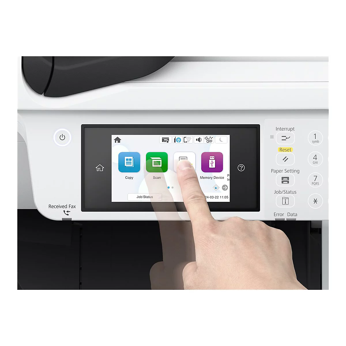 Epson WorkForce Pro EM-C8100RDWF - Multifunktionsdrucker - Farbe - Tintenstrahl - A3 (Medien) - bis zu 22 Seiten/Min. (Kopieren)