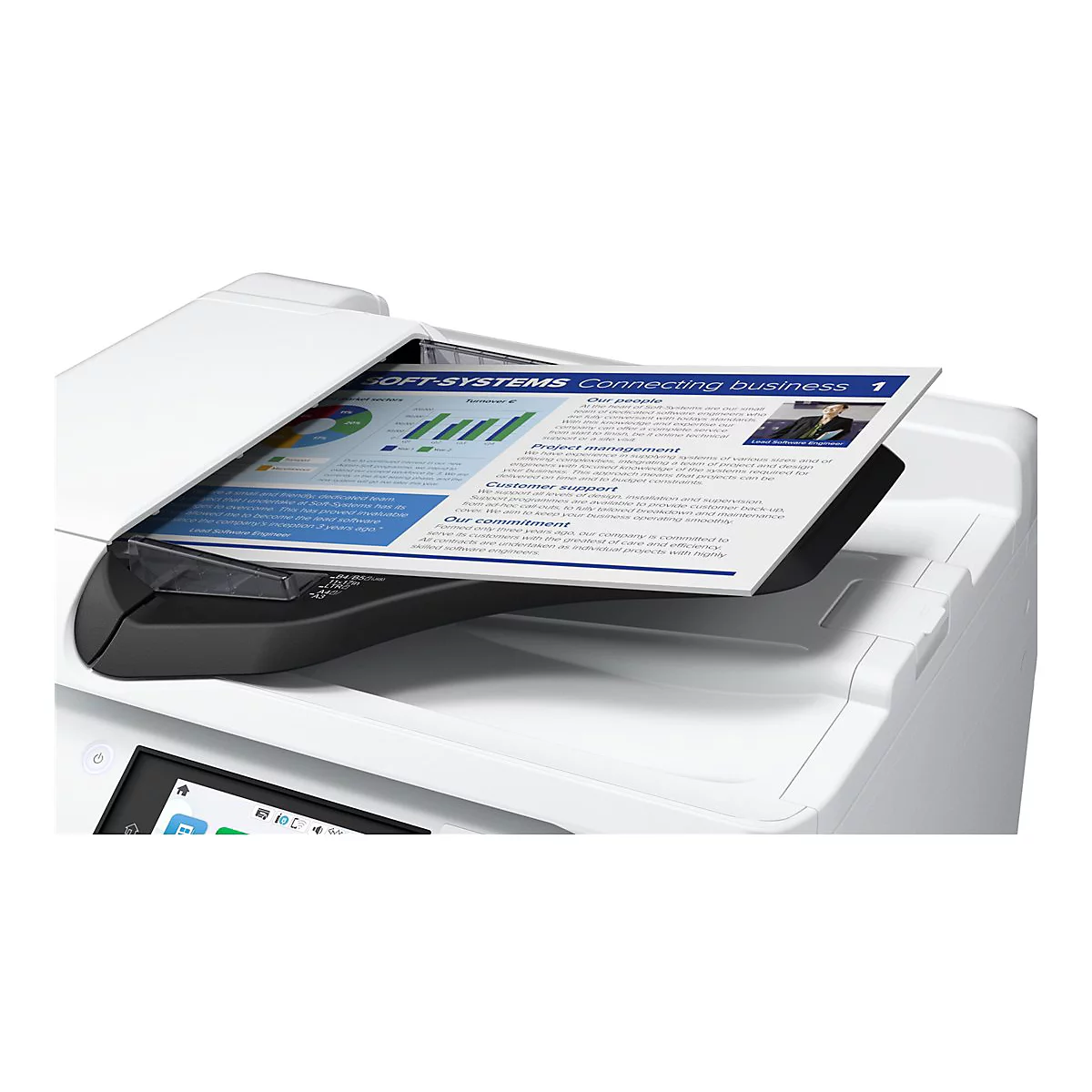 Epson WorkForce Pro EM-C8100RDWF - Multifunktionsdrucker - Farbe - Tintenstrahl - A3 (Medien) - bis zu 22 Seiten/Min. (Kopieren)