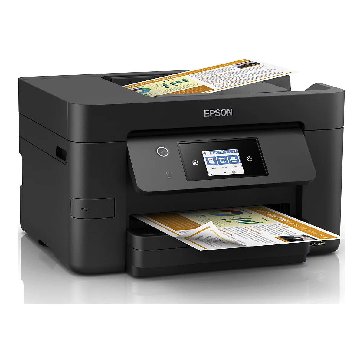 Epson WorkForce Pro WF-3825DWF - Multifunktionsdrucker - 215.9 x 355.6 mm (Original) - A4/Legal (Medien) - bis zu 21 Seiten/Min. (Drucken) - 250 Blatt