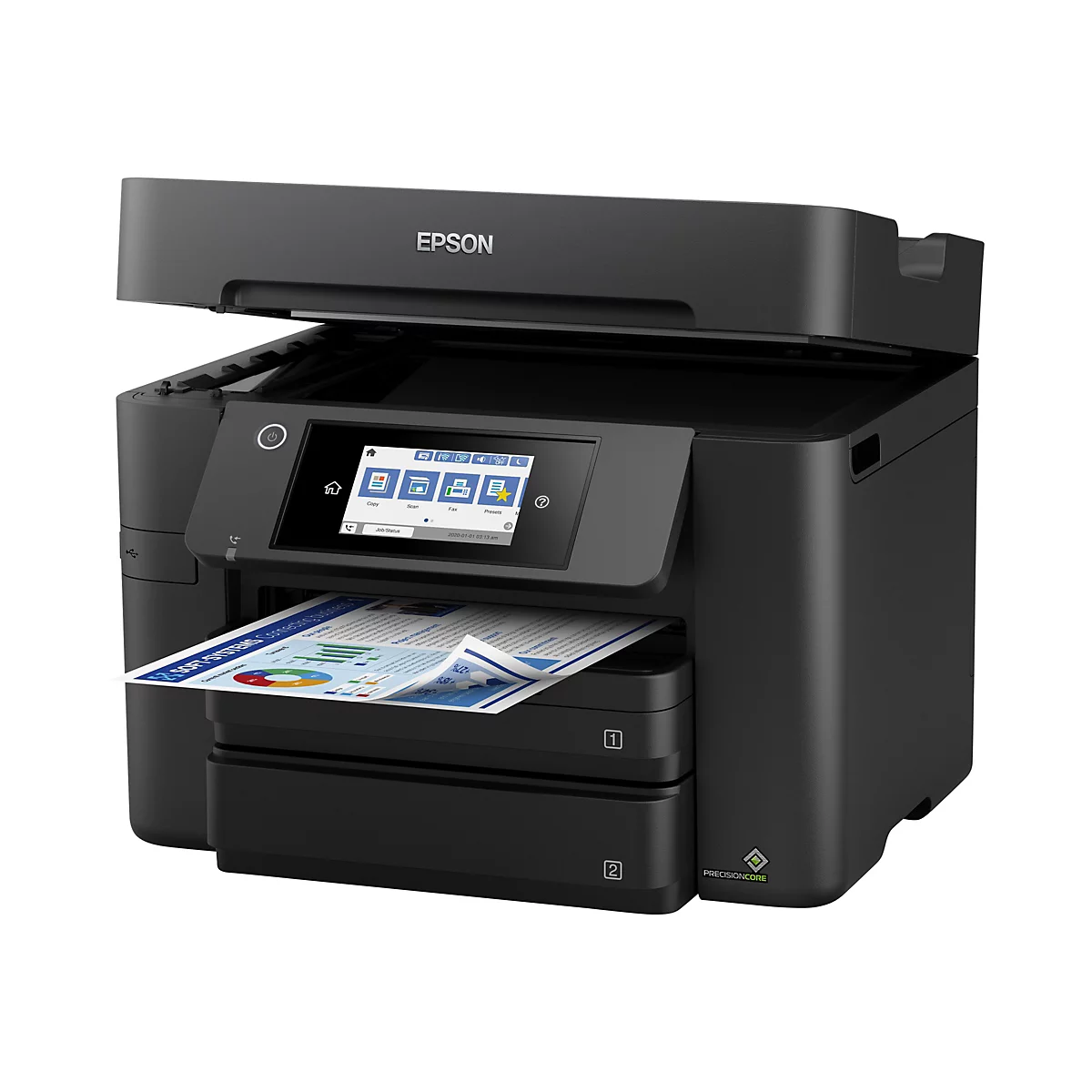 Epson WorkForce Pro WF-4830DTWF - Multifunktionsdrucker - Farbe - Tintenstrahl - A4/Legal (Medien) - bis zu 25 Seiten/Min. (Drucken)