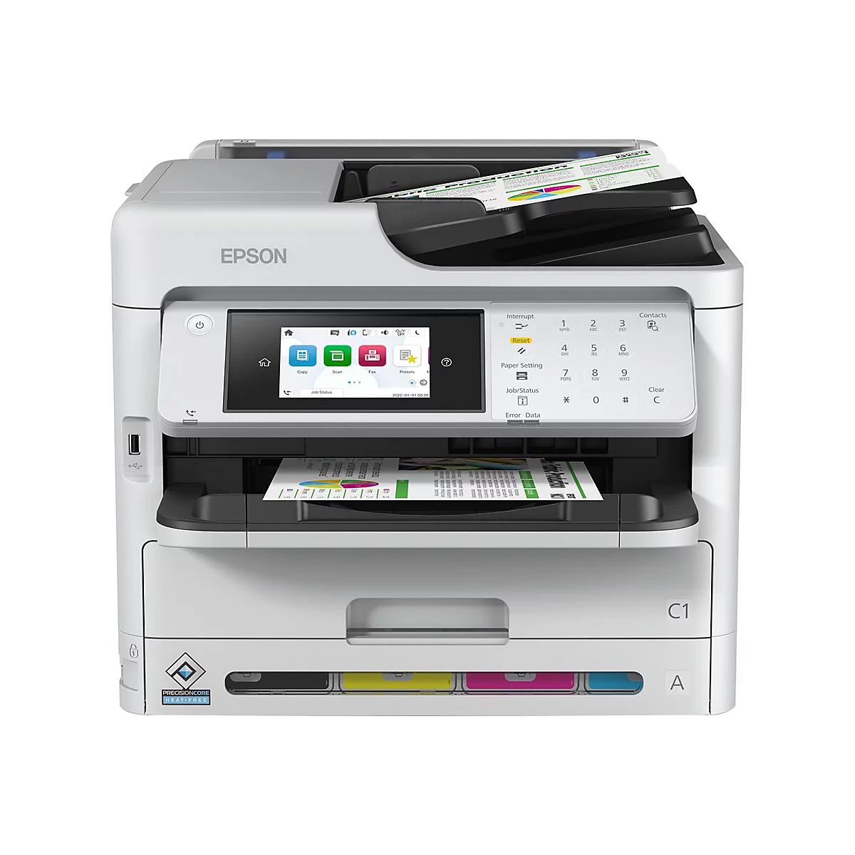 Epson WorkForce Pro WF-C5890DWF BAM - Multifunktionsdrucker - Farbe - Tintenstrahl - A4/Legal (Medien) - bis zu 25 Seiten/Min. (Drucken)