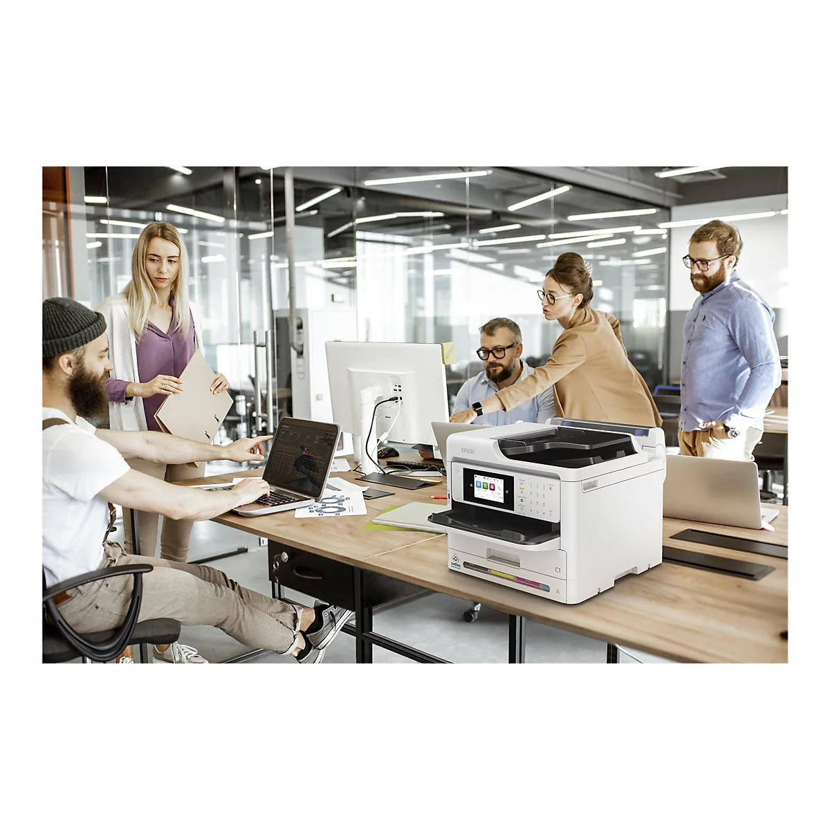 Epson WorkForce Pro WF-C5890DWF - Multifunktionsdrucker - Farbe - Tintenstrahl - A4/Legal (Medien) - bis zu 25 Seiten/Min. (Drucken)