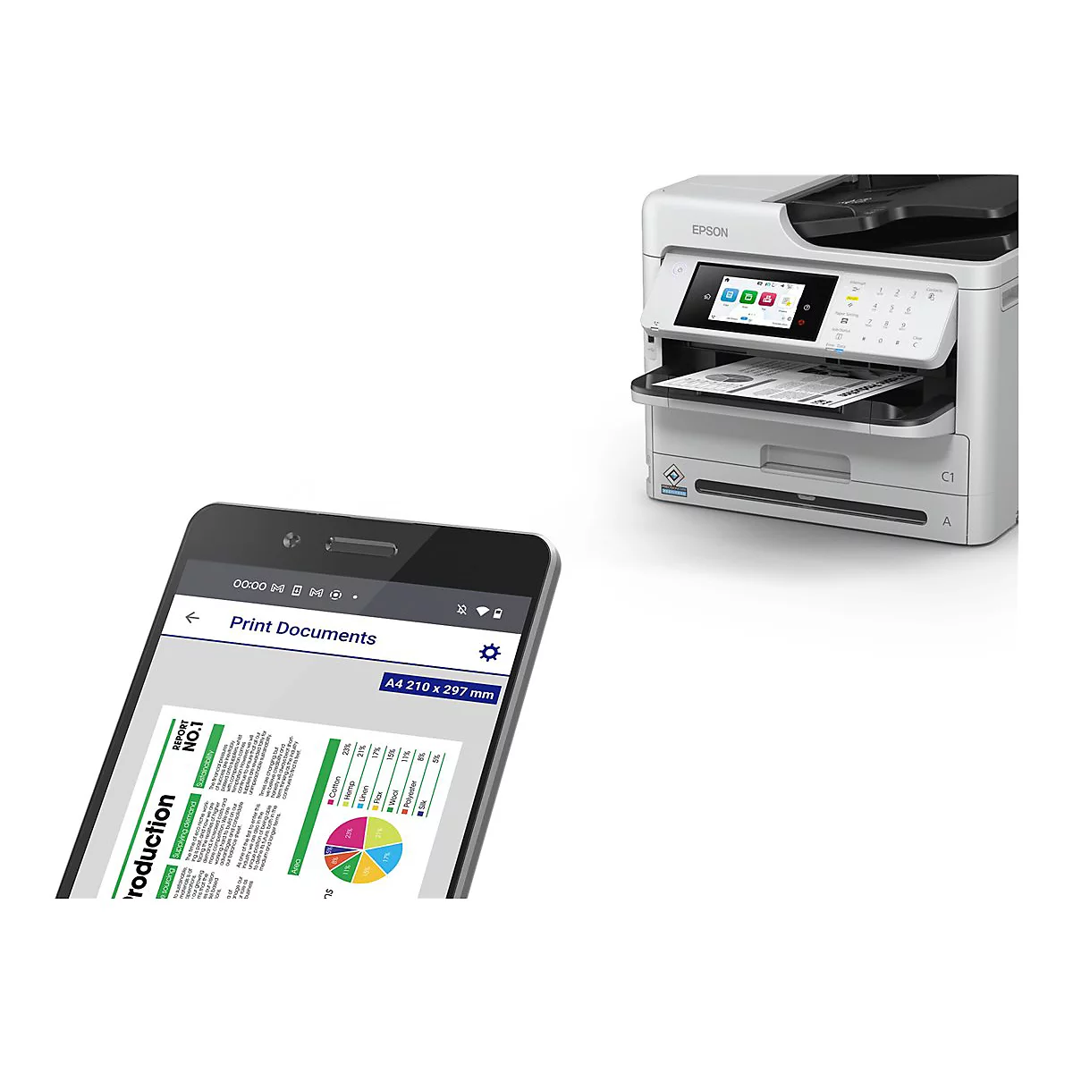 Epson WorkForce Pro WF-M5899DWF - Multifunktionsdrucker - s/w - Tintenstrahl - 216 x 297 mm (Original) - A4/Legal (Medien)