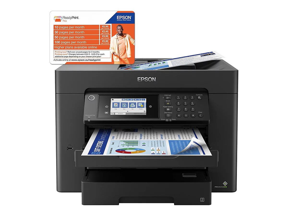 Epson WorkForce WF-7840DTWF - Multifunktionsdrucker - Farbe - Tintenstrahl - A3 (297 x 420 mm) (Original) - A3 (Medien)