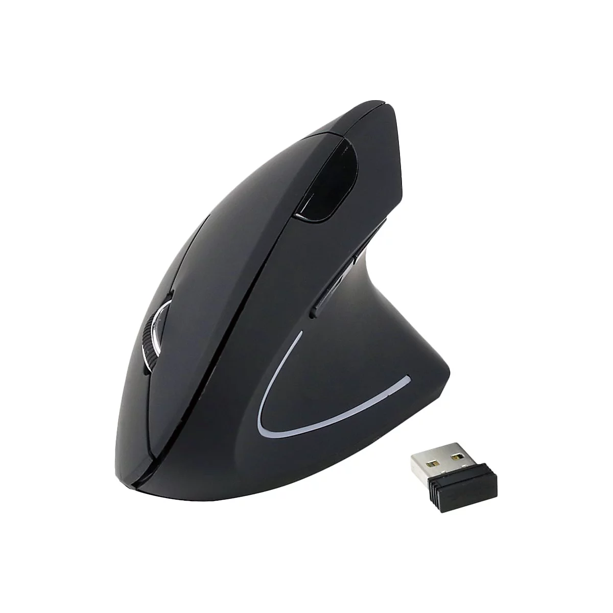 equip 245110 - Vertikale Maus - ergonomisch - Für Rechtshänder - kabellos - 2.4 GHz