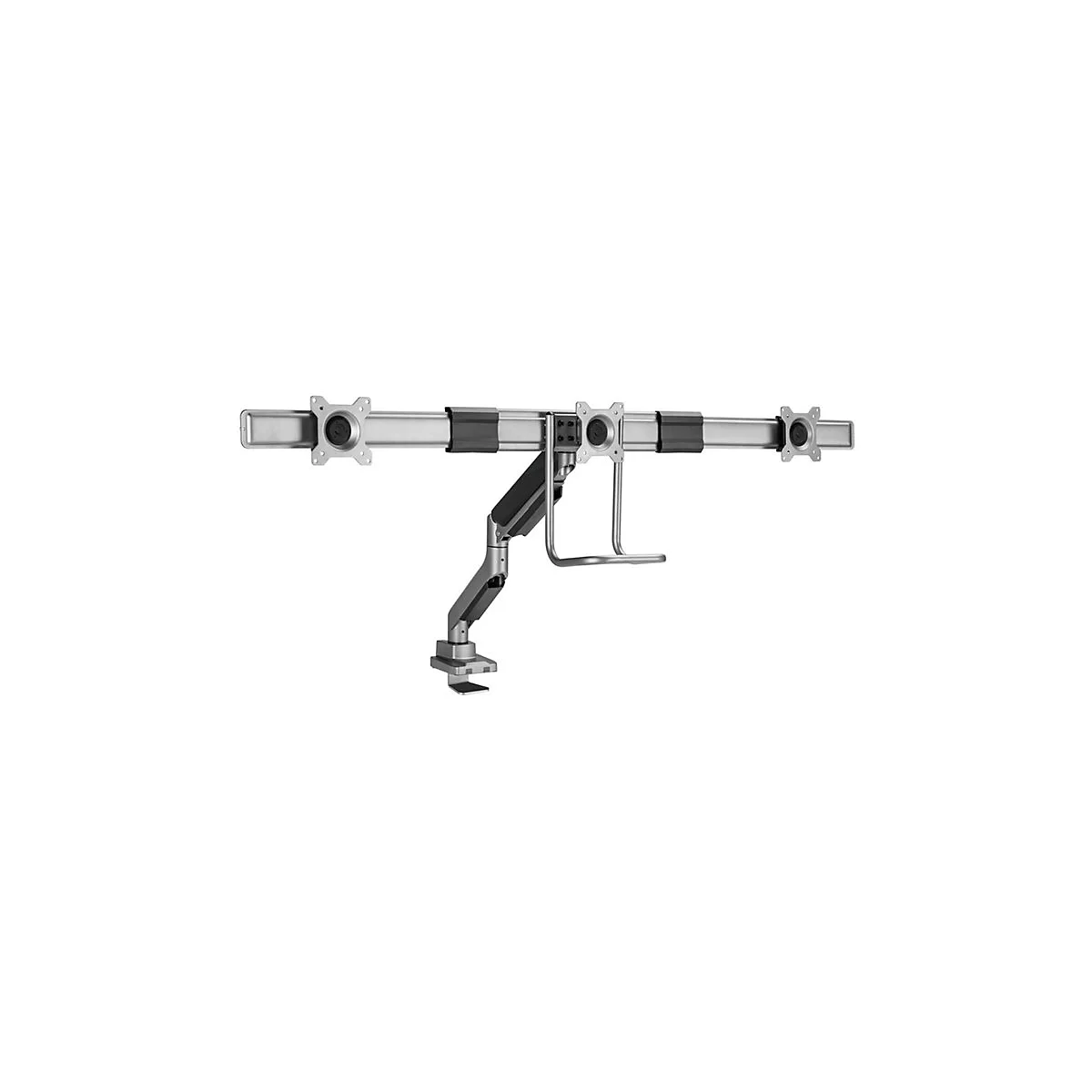 equip - Befestigungskit (CPU-Halterung, Tastatur-Tablett, Wandmontagehalterung) - Gasfeder - für LCD-Display / Curved LCD-Display - workstation - Kunststoff, stainless steel, Aluminium