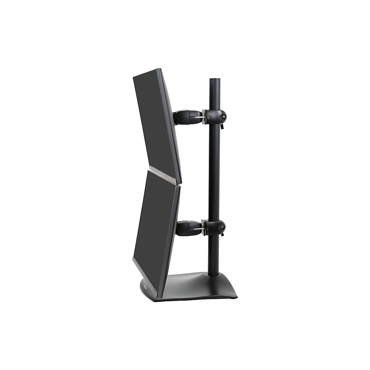 Ergotron DS100 - Befestigungskit (28' Stange, Basis, 2 Drehgelenke, 2 VESA-Adapter) - schmal - für 2 LCD-Displays - Stahl, Aluminium - Schwarz