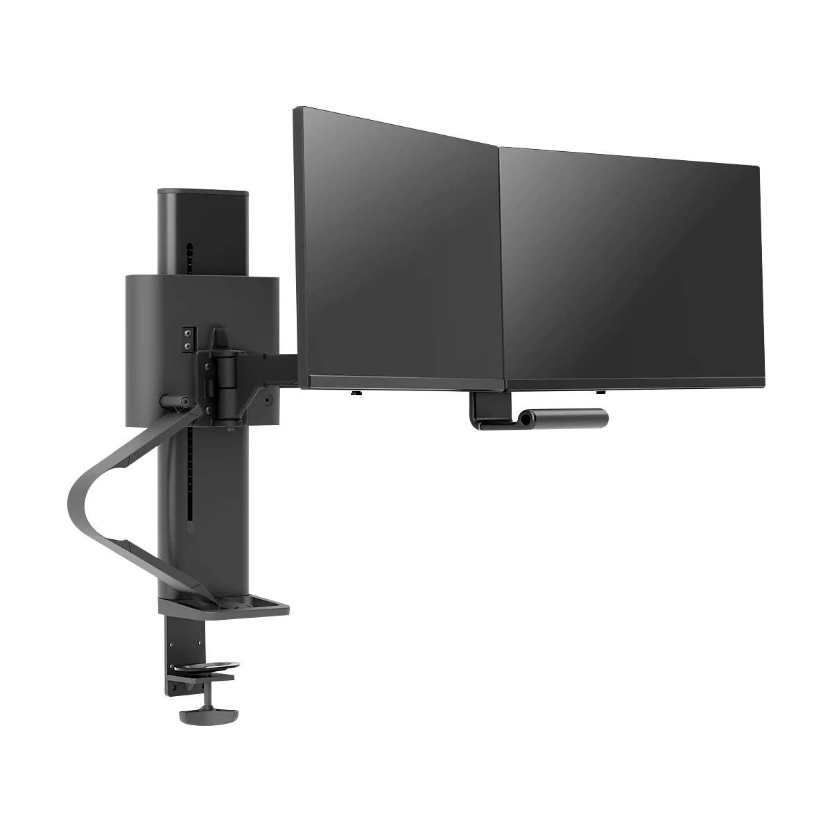 Ergotron Dubbele monitorarm TRACE - voor 2 beeldschermen - maximum tot 27″ - met tafelklem - zwart