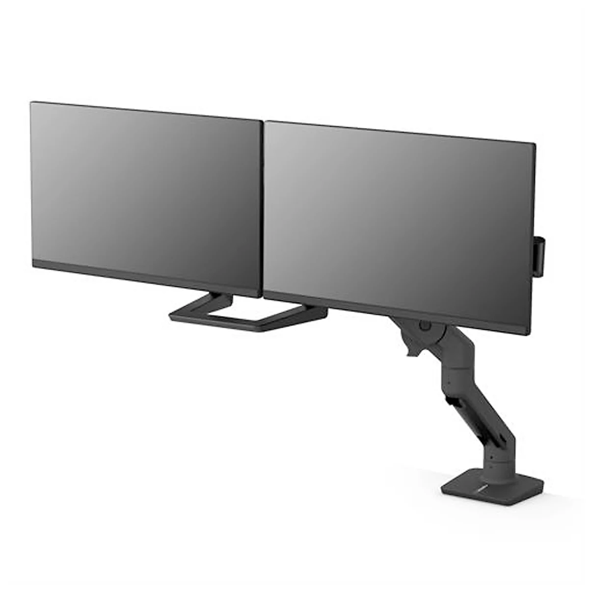 ergotron® HX Desk Monitorarm, für 1 Display bis 49″ & bis 19,1 kg, auch für Curved Monitore, höhen- & tiefenverstellbar, Tischhalterung, schwarz