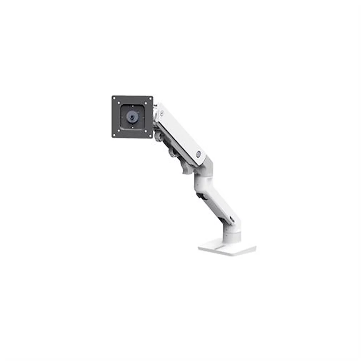 ergotron® HX Desk monitorarm, voor 1 beeldscherm tot 49″ &amp; tot 19,1 kg, ook voor gebogen beeldschermen, in hoogte en diepte verstelbaar, bureaubevestiging, wit