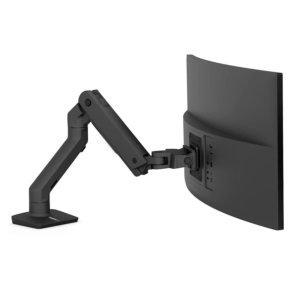 Ergotron HX enkele monitorarm, tot 49', in hoogte/diepte verstelbaar, kantelfunctie, VESA, mat zwart