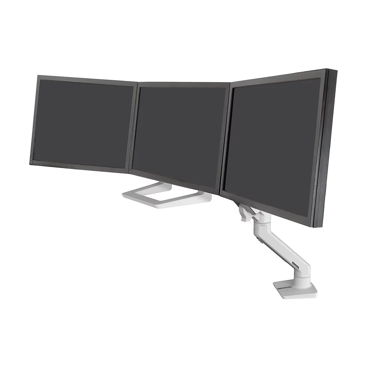 Ergotron HX - Montagekomponente (Griff, 3 Drehzapfen, Bogen mit drei Scharnieren) - für 3 LCD-Anzeigen - weiß - Bildschirmgröße: bis zu 61 cm (bis zu 24 Zoll) - Armmontage