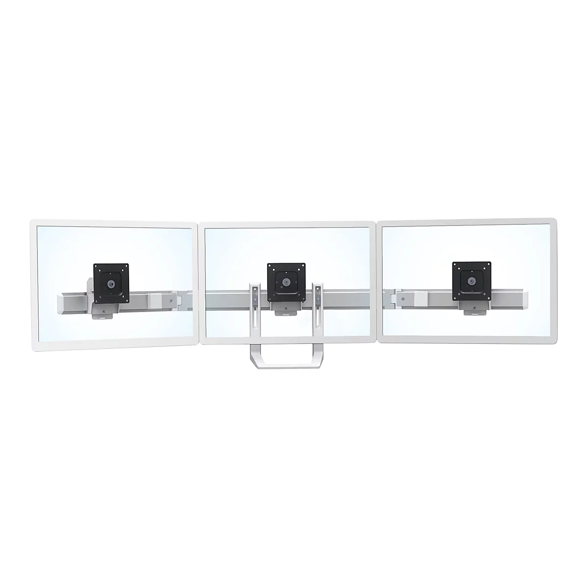 Ergotron HX - Montagekomponente (Griff, 3 Drehzapfen, Bogen mit drei Scharnieren) - für 3 LCD-Anzeigen - weiß - Bildschirmgröße: bis zu 61 cm (bis zu 24 Zoll) - Armmontage