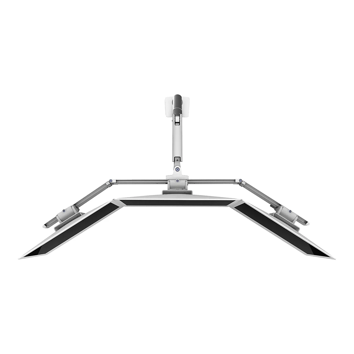 Ergotron HX - Montagekomponente (Griff, 3 Drehzapfen, Bogen mit drei Scharnieren) - für 3 LCD-Anzeigen - weiß - Bildschirmgröße: bis zu 61 cm (bis zu 24 Zoll) - Armmontage