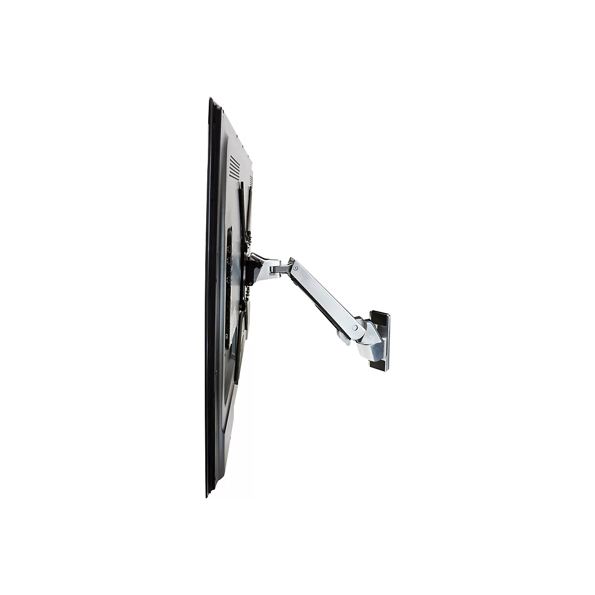 Ergotron Interactive Arm HD - Befestigungskit (Gelenkarm, VESA-Adapter, Wandmontagehalterung) - Konstante Krafttechnologie - für LCD-Display - Aluminium - Black Trim, Polished Aluminum