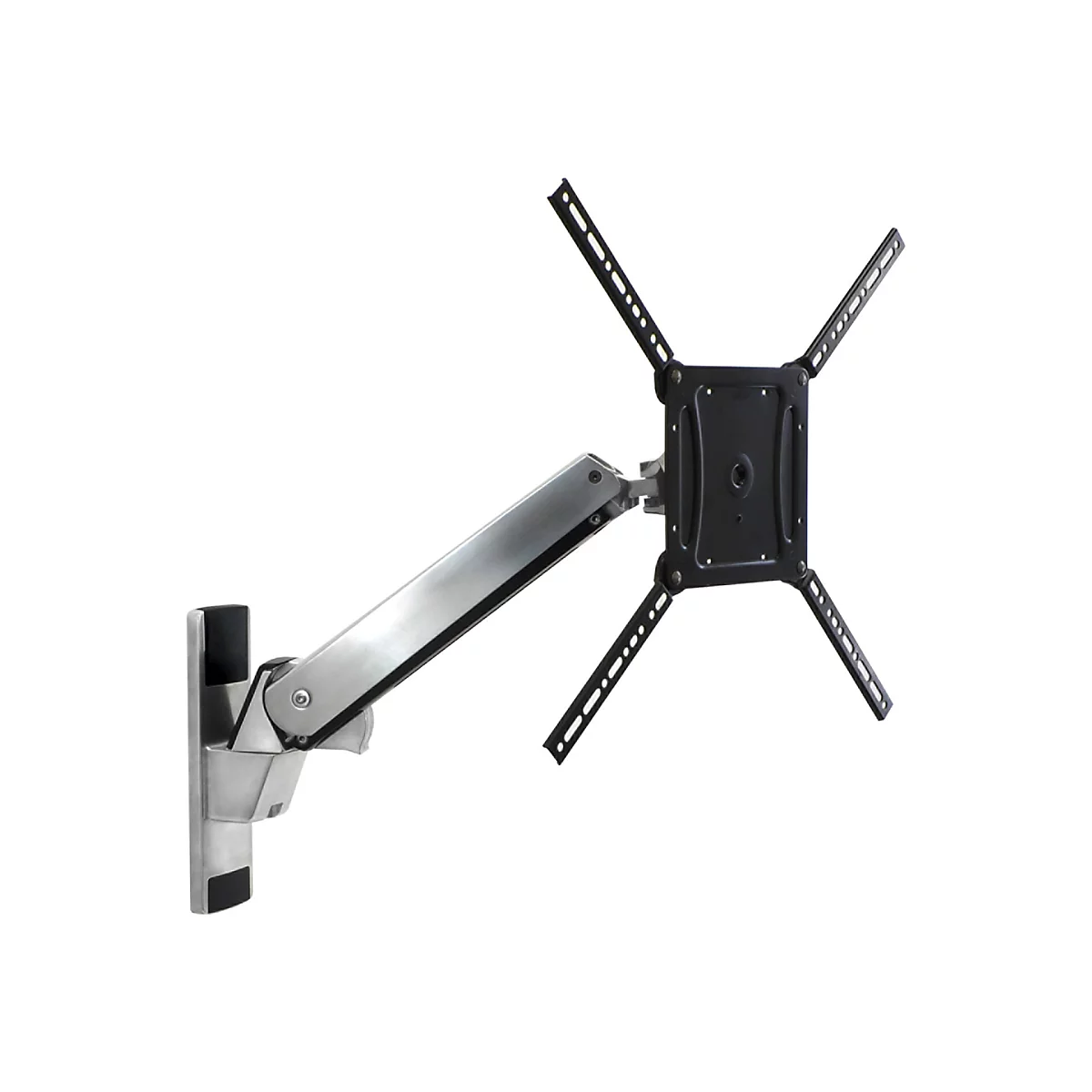 Ergotron Interactive Arm VHD - Befestigungskit (Gelenkarm, VESA-Adapter, Wandmontagehalterung) - Konstante Krafttechnologie - für LCD-Display - Aluminium - Black Trim, Polished Aluminum