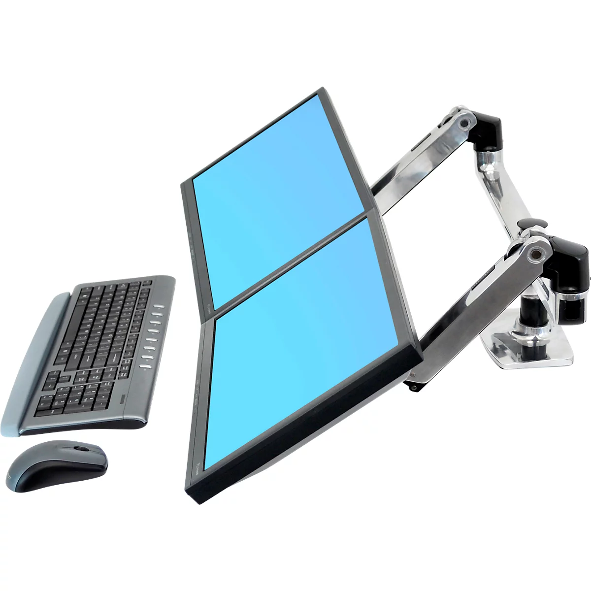Ergotron LX-arm duaal voor tafelmontage