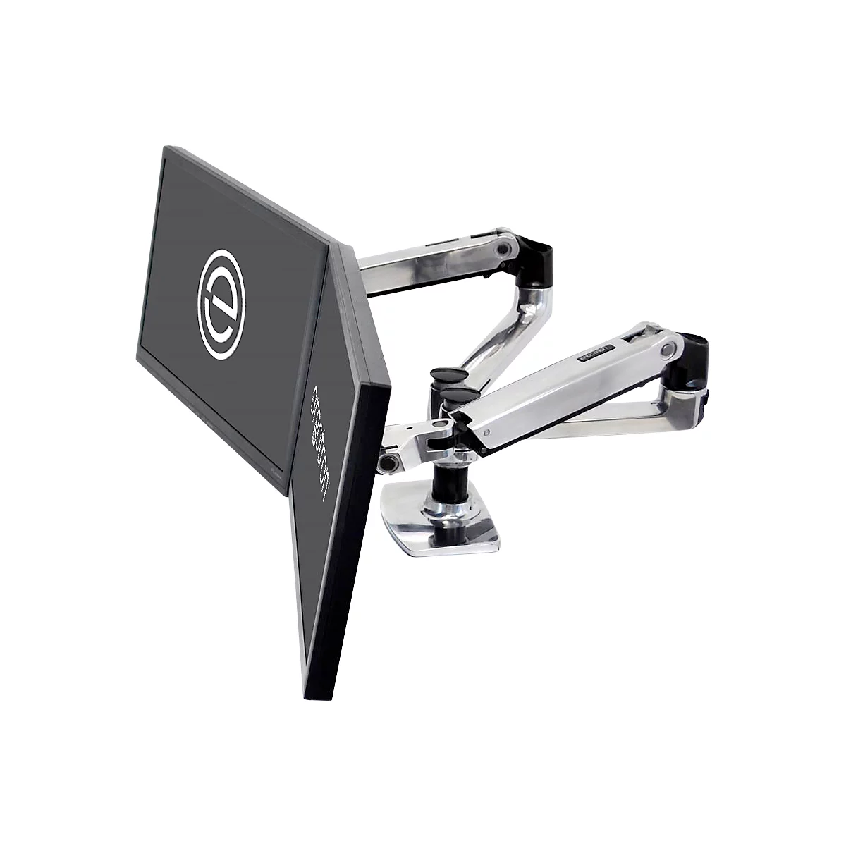 Ergotron LX-arm duaal voor tafelmontage