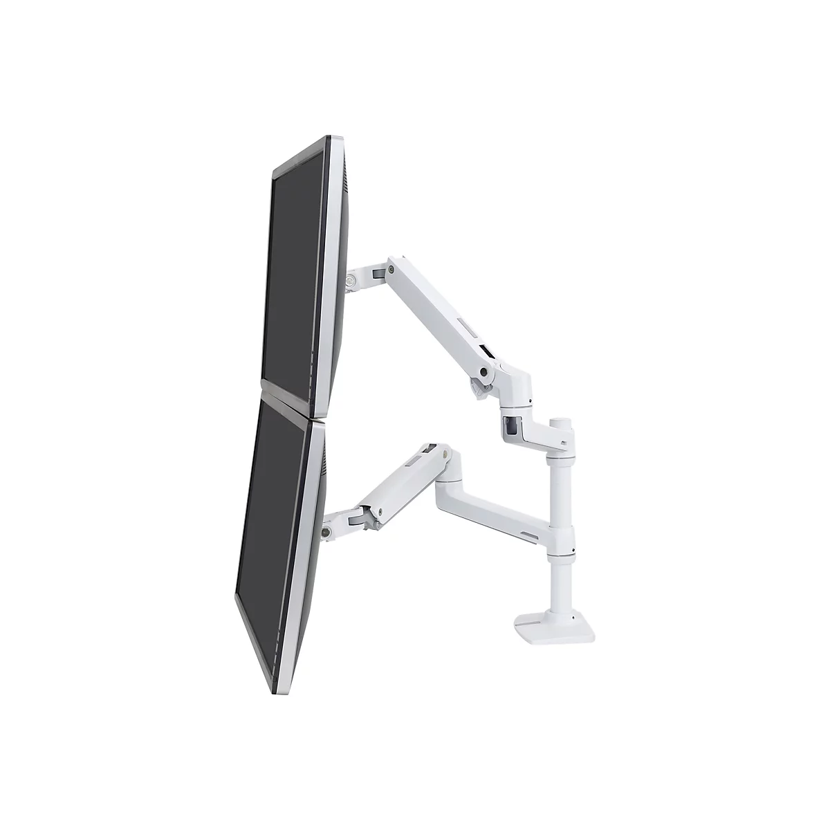Ergotron LX - Befestigungskit - für 2 LCD-Displays - weiß