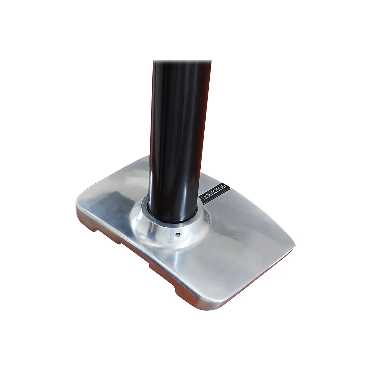 Ergotron LX HD Sit-Stand - Befestigungskit (Gelenkarm, Stange, VESA-Adapter, Tisch-Klemme, Befestigung für Kabeldurchgang) - Konstante Krafttechnologie - für LCD-Display - Polished Aluminum - Bildschirmgröße: up to 124.5 cm (up to 49')