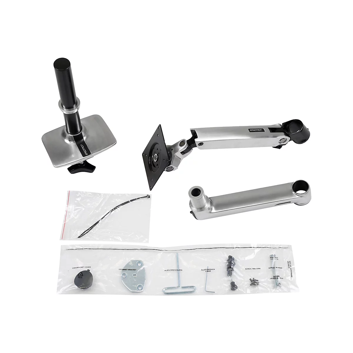 Ergotron LX - kit de montage - pour Écran LCD - aluminium poli