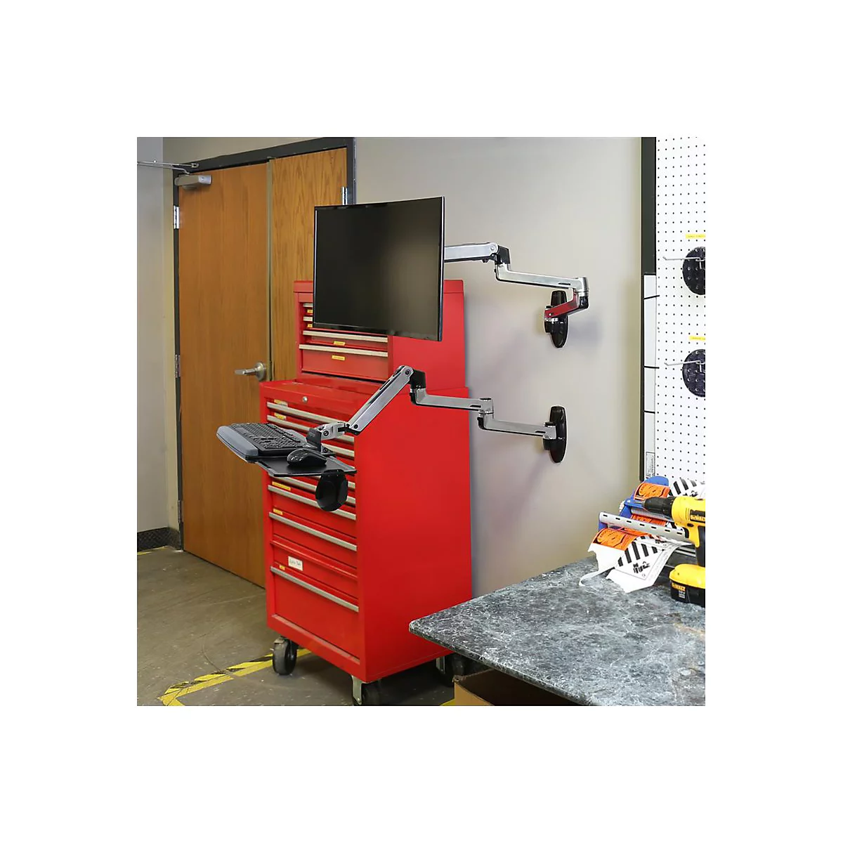 Ergotron LX - Montagekomponente (9 Zoll Verlängerungsarm, Abschlusskappe) - für LCD-Display - Aluminium - Aluminium - Armmontage