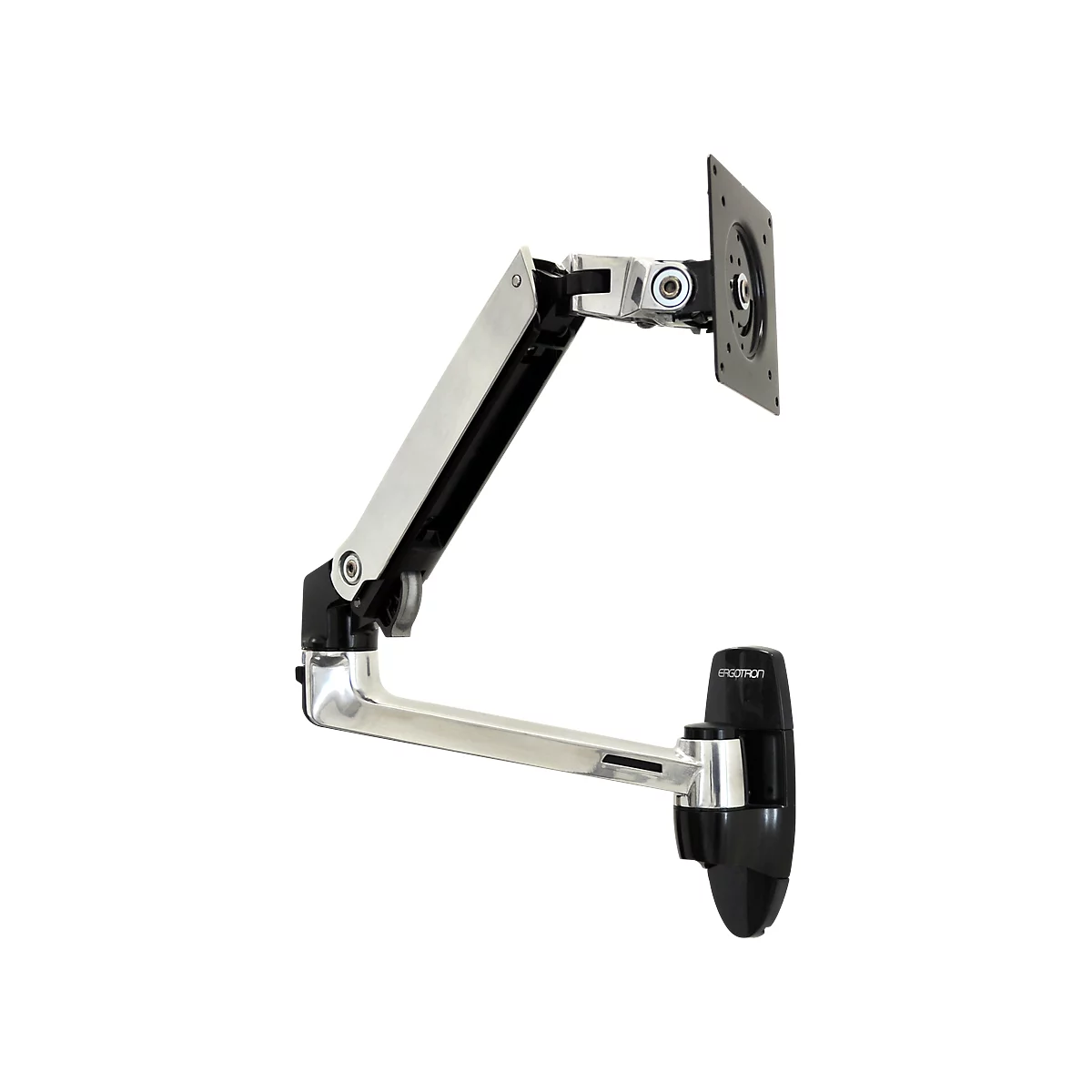 Ergotron LX wall monitor arm - maximum 34' - geborsteld aluminium