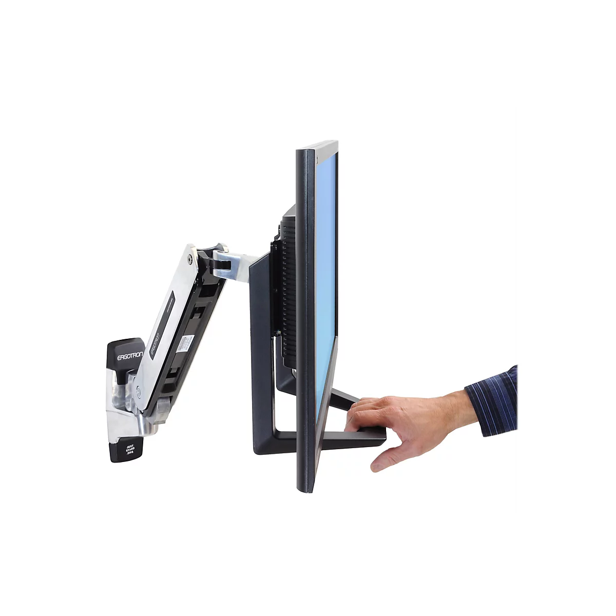 Ergotron - Montagekomponente (Griff, Anschlussplatte) - für LCD-Display - Schwarz - Bildschirmgröße: bis zu 81,3 cm (bis zu 32 Zoll) - für P/N: 45-353-026, 45-475-216, 45-509-224, 45-630-224