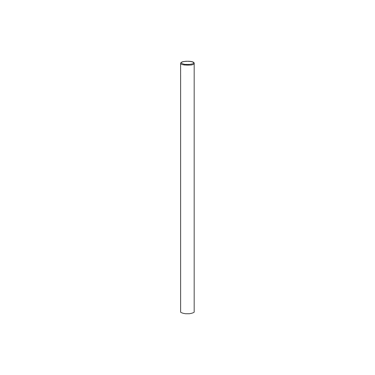 Ergotron - Montagestange - Schwarz - für Flat Panel Monitor ARMS DS100 Series