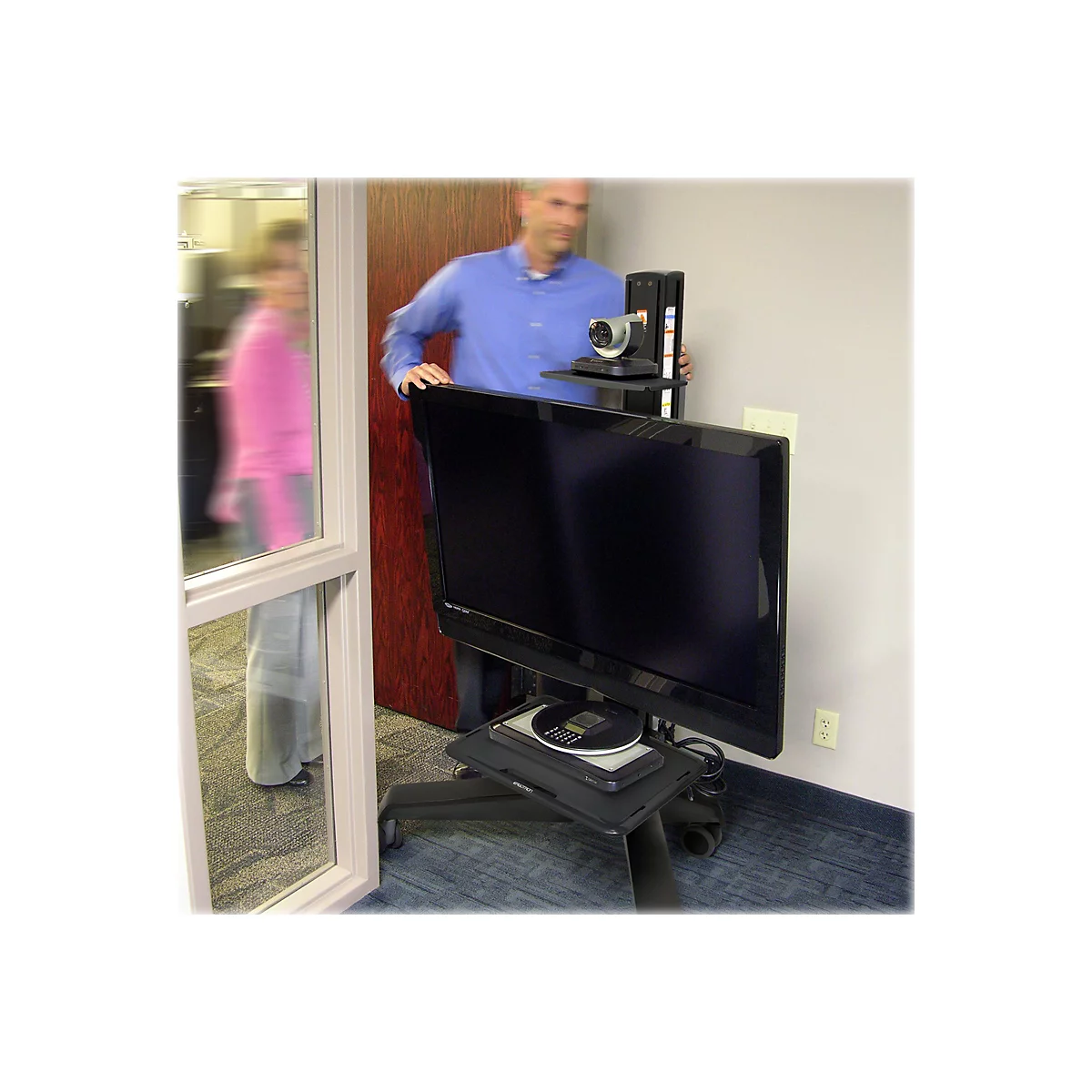 Ergotron Neo-Flex Mobile MediaCenter LD - Wagen - Konstante Krafttechnologie - für LCD-Display - Aluminium, Stahl, ABS-Kunststoff, Zinklegierung, Verbundkunststoff - Schwarz