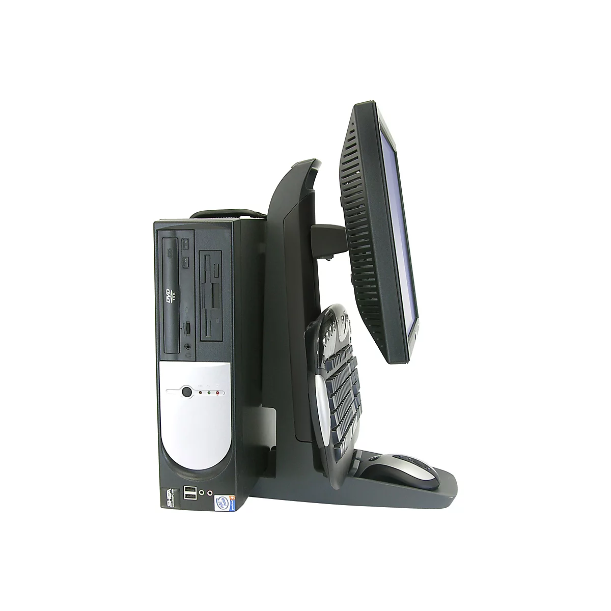 Ergotron Neo-Flex - Monitor-/Desktop-Ständer - Lift, sichere Klemmung - 38.1-61 cm (15'-24') - Schwarz