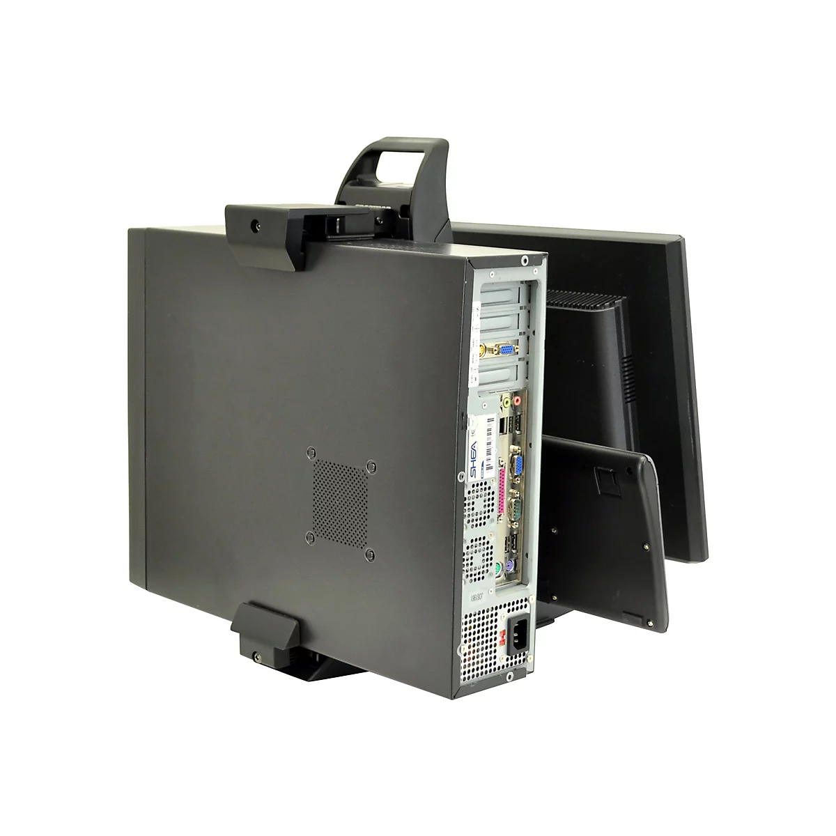 Ergotron Neo-Flex - Monitor-/Desktop-Ständer - Lift, sichere Klemmung - 38.1-61 cm (15'-24') - Schwarz