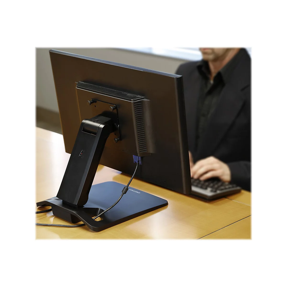 Ergotron Neo-Flex Touchscreen Stand - Aufstellung - für Touchscreen - Schwarz - Bildschirmgröße: bis zu 68,6 cm (bis zu 27 Zoll) - Schreibtisch