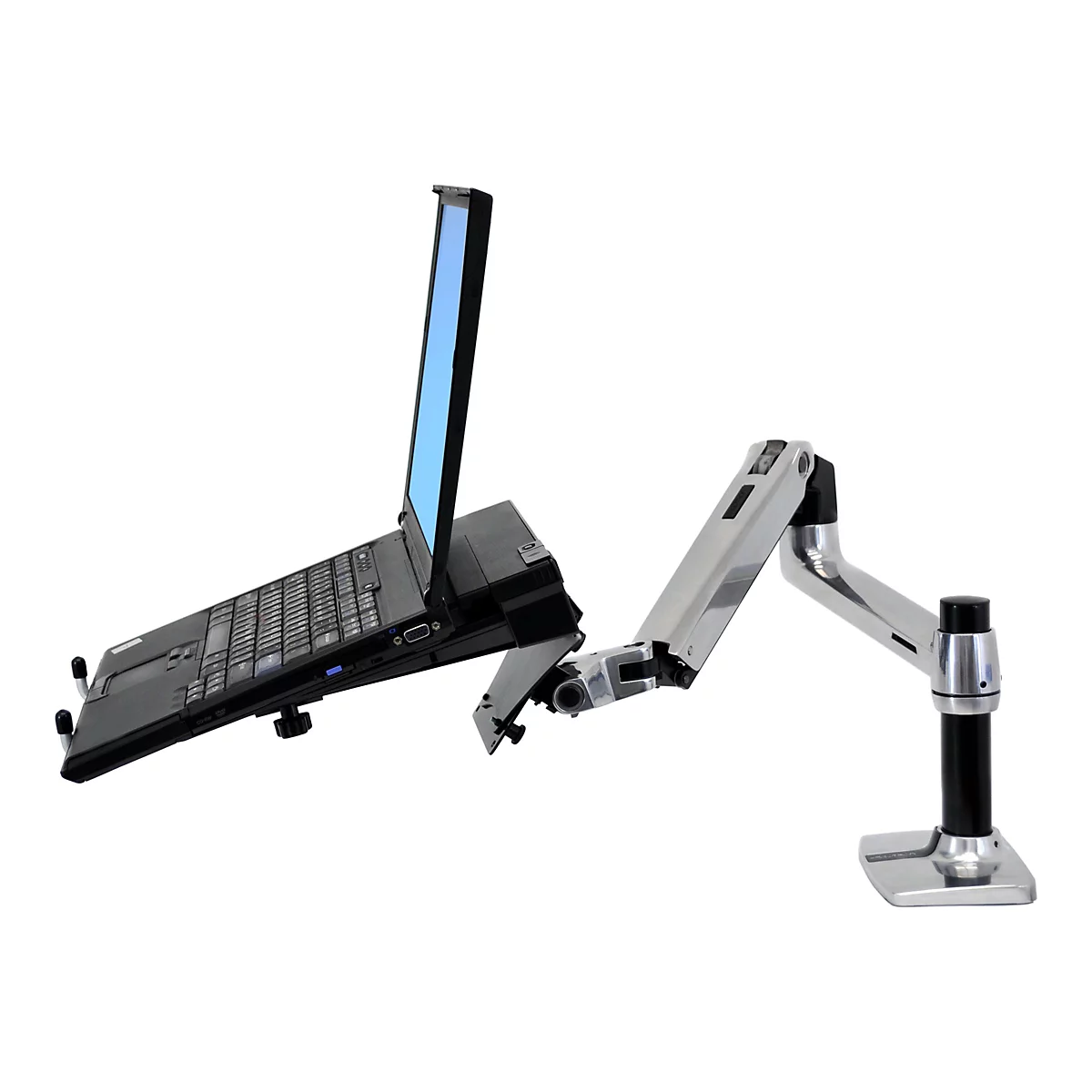 Ergotron - Notebookarm-Befestigungsplatte - Schwarz - für Ergotron NX; LX Dual Side-by-Side Arm