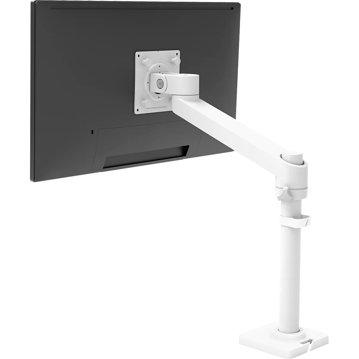 Ergotron NX monitorarm, bureaubevestiging, tot 34", 8 kg, in hoogte verstelbaar, kantelbaar, draaibaar en roteerbaar, wit