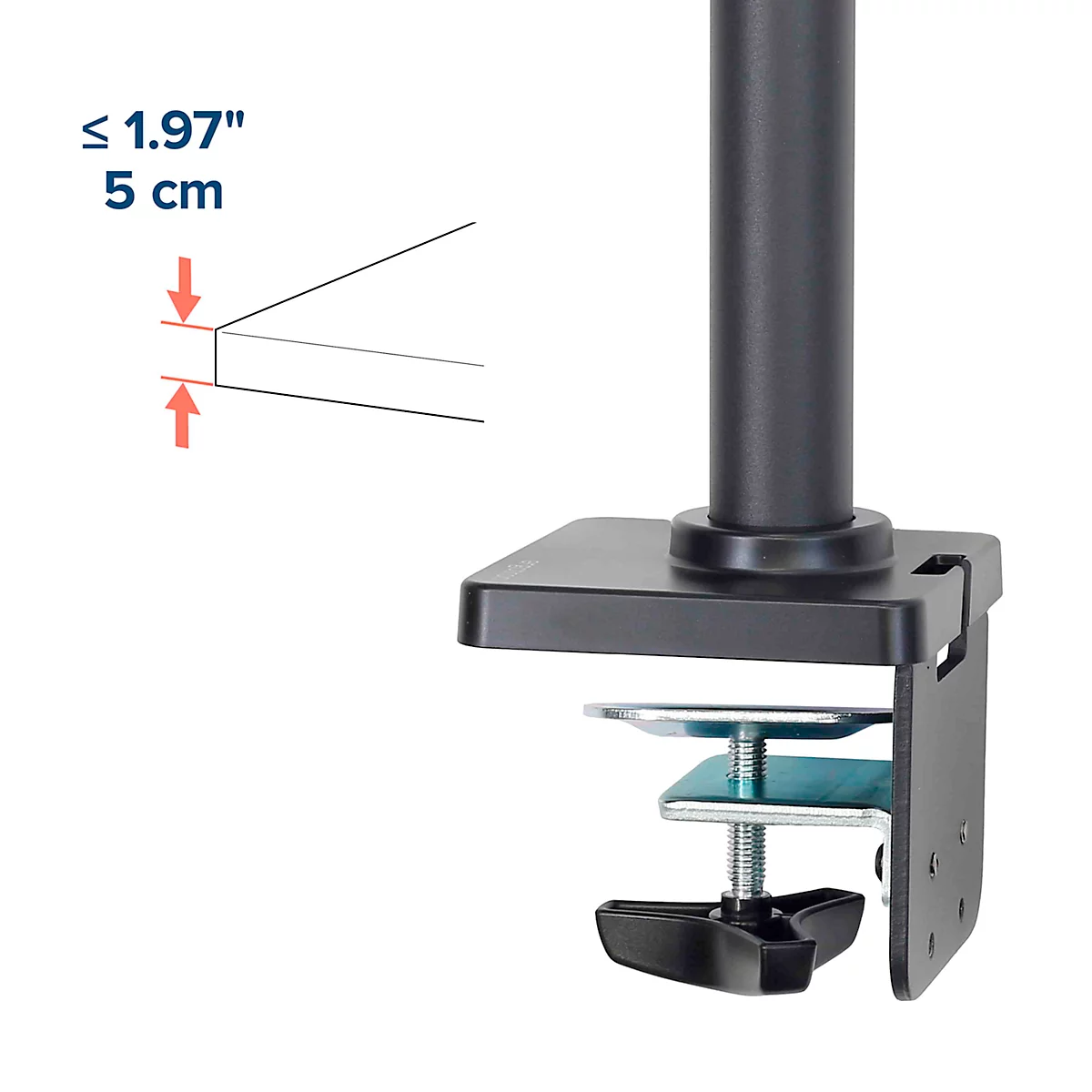 Ergotron NX Monitorarm, Tischhalterung, bis 34', 8 kg, höhenverstell-, neig-, schwenk- und drehbar, schwarz