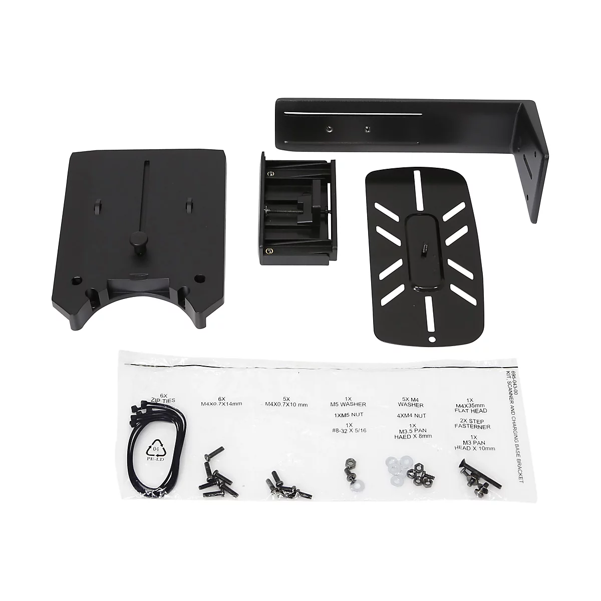 Ergotron Scanner Shelf, VESA Attach - Regal für Barcodescanner - Schwarz - für P/N: 45-353-026