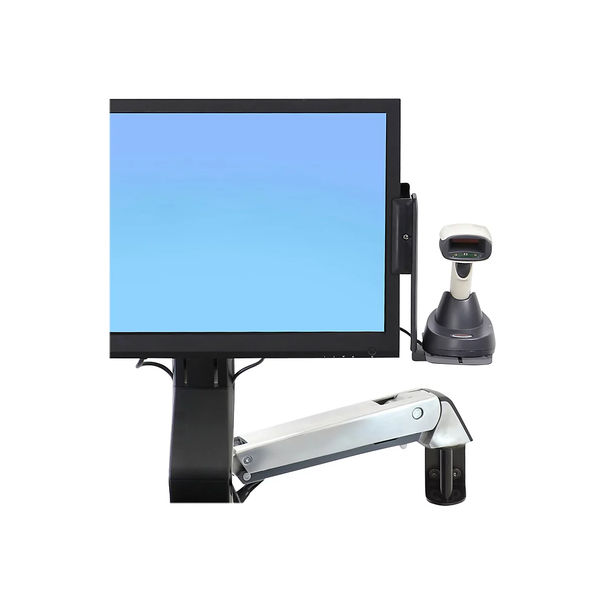 Ergotron Scanner Shelf, VESA Attach - Regal für Barcodescanner - Schwarz - für P/N: 45-353-026