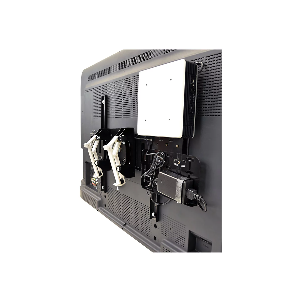 Ergotron SIM90 Signage Integration Mount - Befestigungskit (Wandbefestigung, Befestigungsklammer(n), VESA-Schnellverschlussplatte) - für LCD-Display/CPU - Schwarz - Bildschirmgröße: von 81,3 cm (von 32 Zoll)