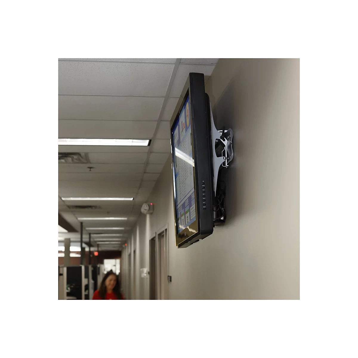 Ergotron TM Tilting Wall Mount - Befestigungskit (Wandplatte, Befestigungen, 2 Klammern) - Konstante Krafttechnologie - für Flachbildschirm - Stahl, stranggepresstes Aluminium - Silber