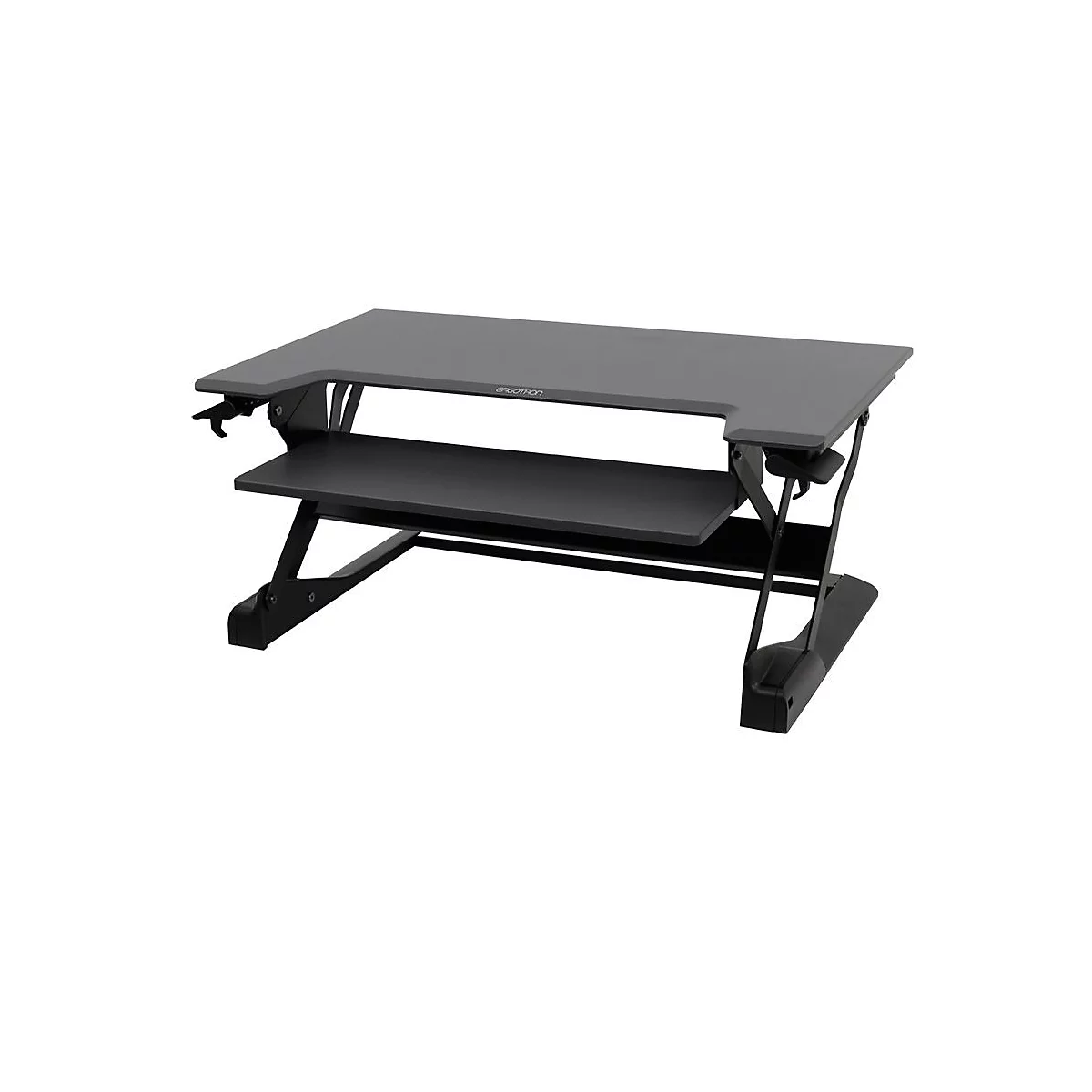 Ergotron zit-sta-bureautafel WorkFit-TL, in hoogte verstelbaar, afmetingen B 950 x D 640 mm, zwart