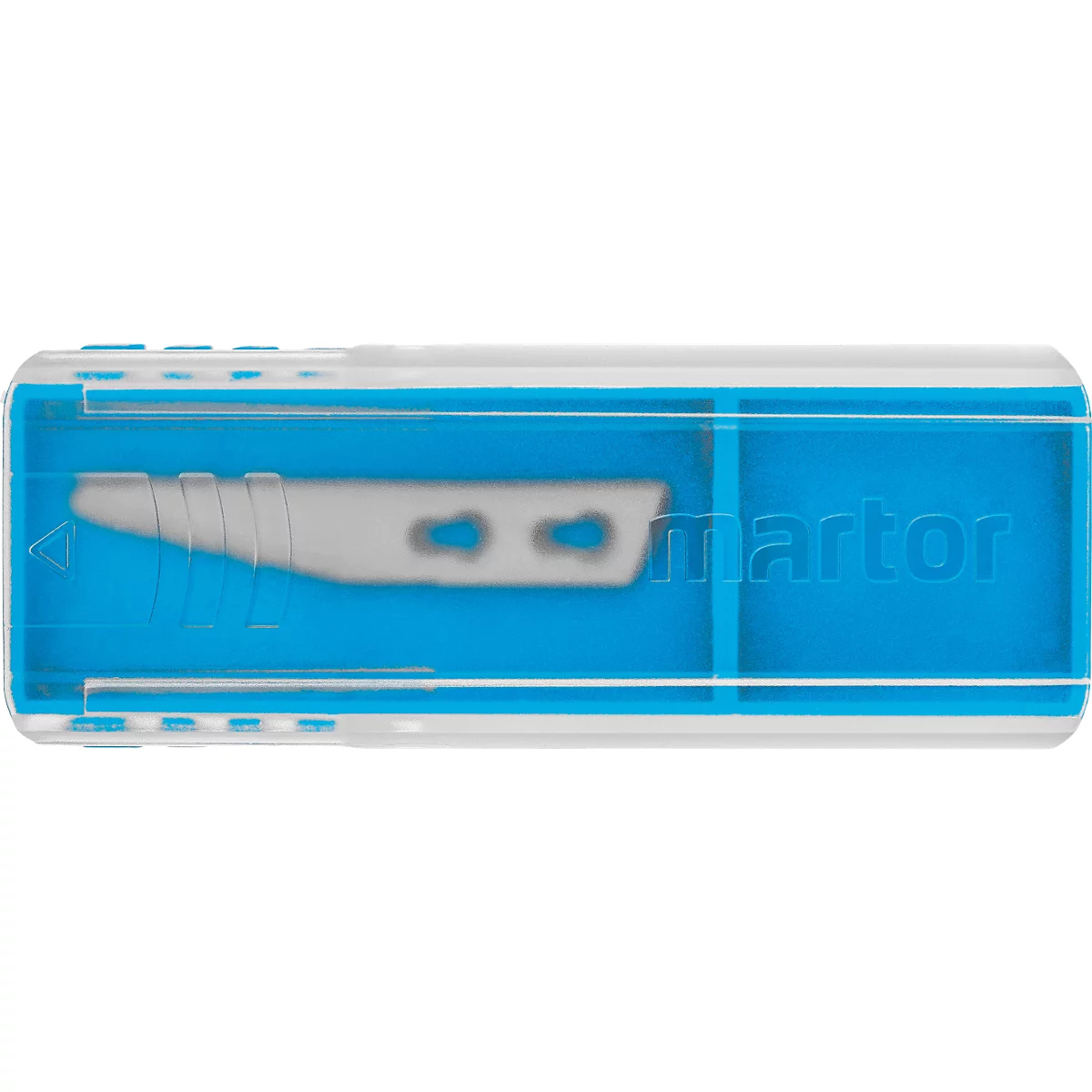 Ersatzklinge Martor Nr. 34, 1-fach nutzbar, Stärke 0,5 mm, L 36,5 x B 5,7 mm, Stahl, 10 Stück