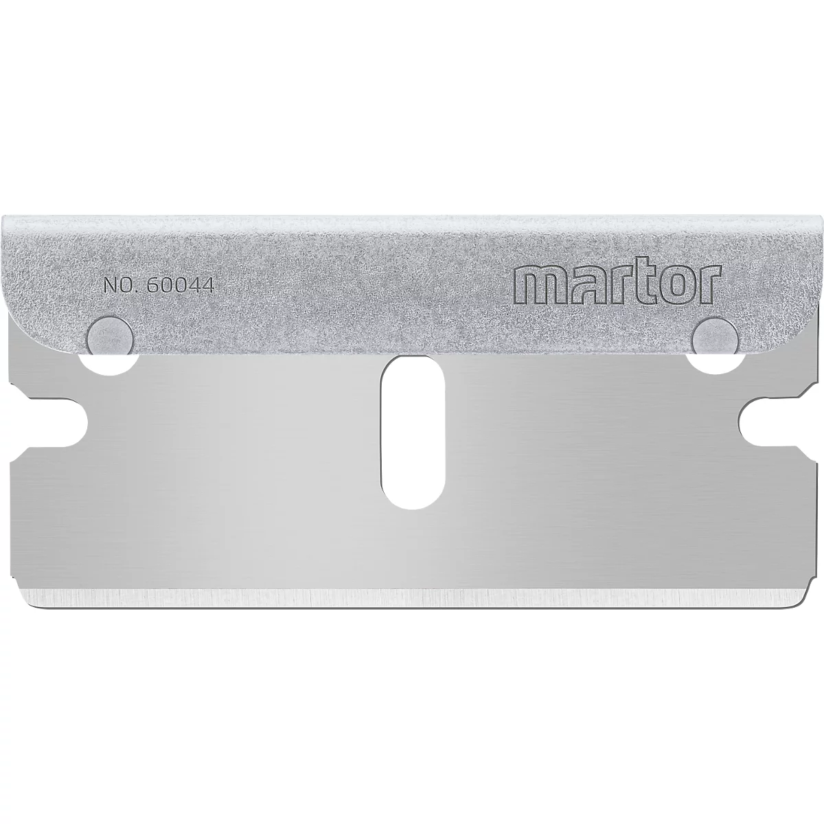 Ersatzklinge Martor Nr. 60044, Bügelform, 1-fach nutzbar, Stärke 0,3 mm, L 39,5 x B 19,3 mm, Stahl, 10 Stück