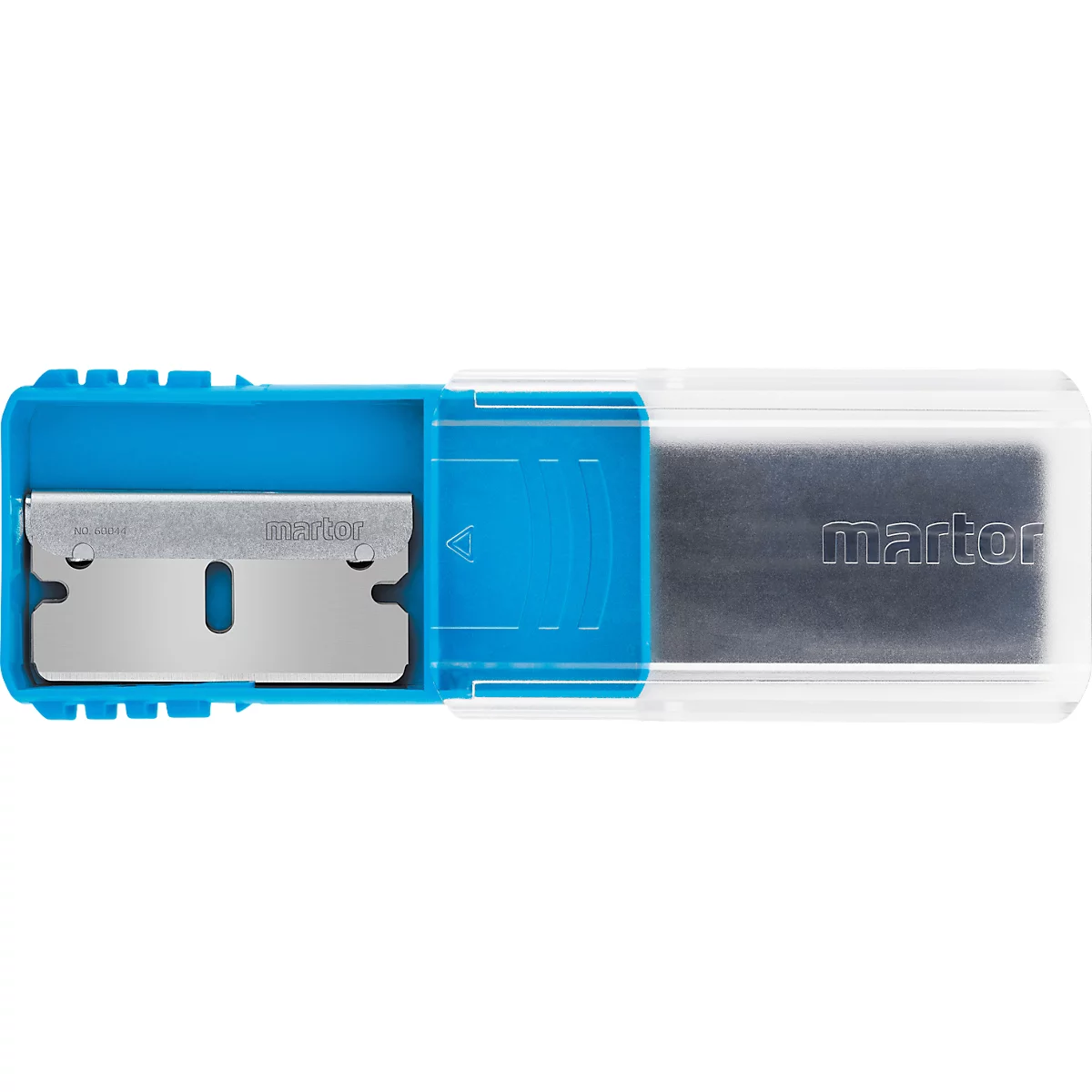 Ersatzklinge Martor Nr. 60044, Bügelform, 1-fach nutzbar, Stärke 0,3 mm, L 39,5 x B 19,3 mm, Stahl, 10 Stück